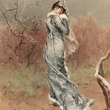 Схема вышивки «Романтичная мода. 19 век»