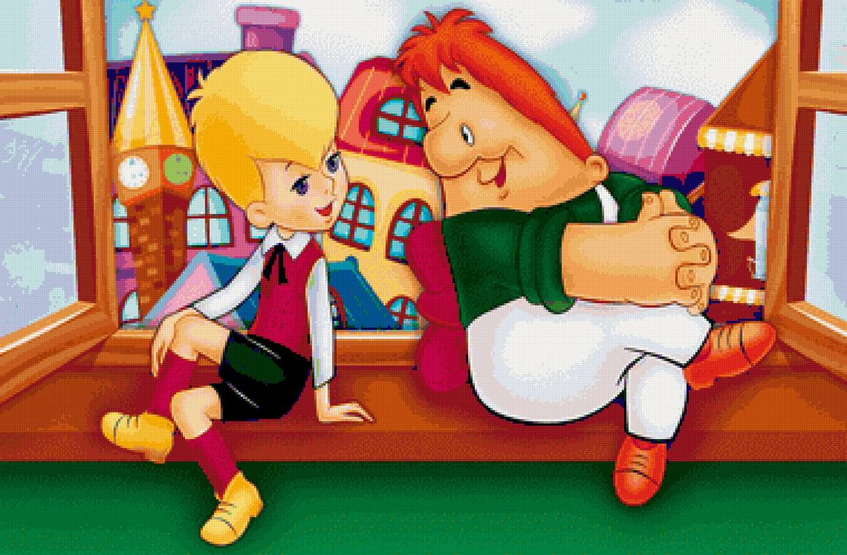 малыш и карлсон - карлсон, окно, детство, мультфильм - предпросмотр