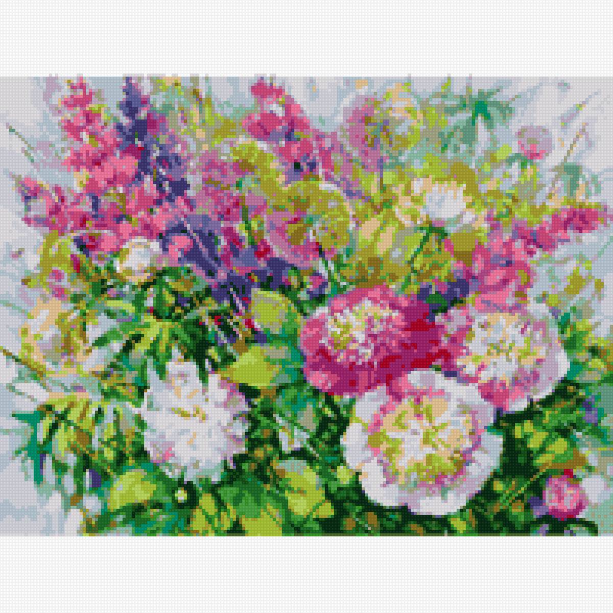 Июньский букет - цветы - предпросмотр
