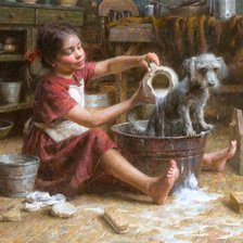 Схема вышивки «Rosie's bath»