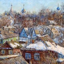 Схема вышивки «Март в Переславле-Залесском»