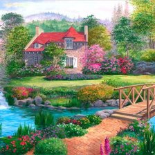 Схема вышивки «Casa, de  campo.»