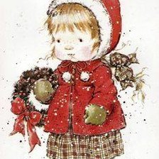 NIÑA CON CORONA NAVIDEÑA SARAH KAY