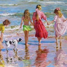 Схема вышивки «Юным море по колено»