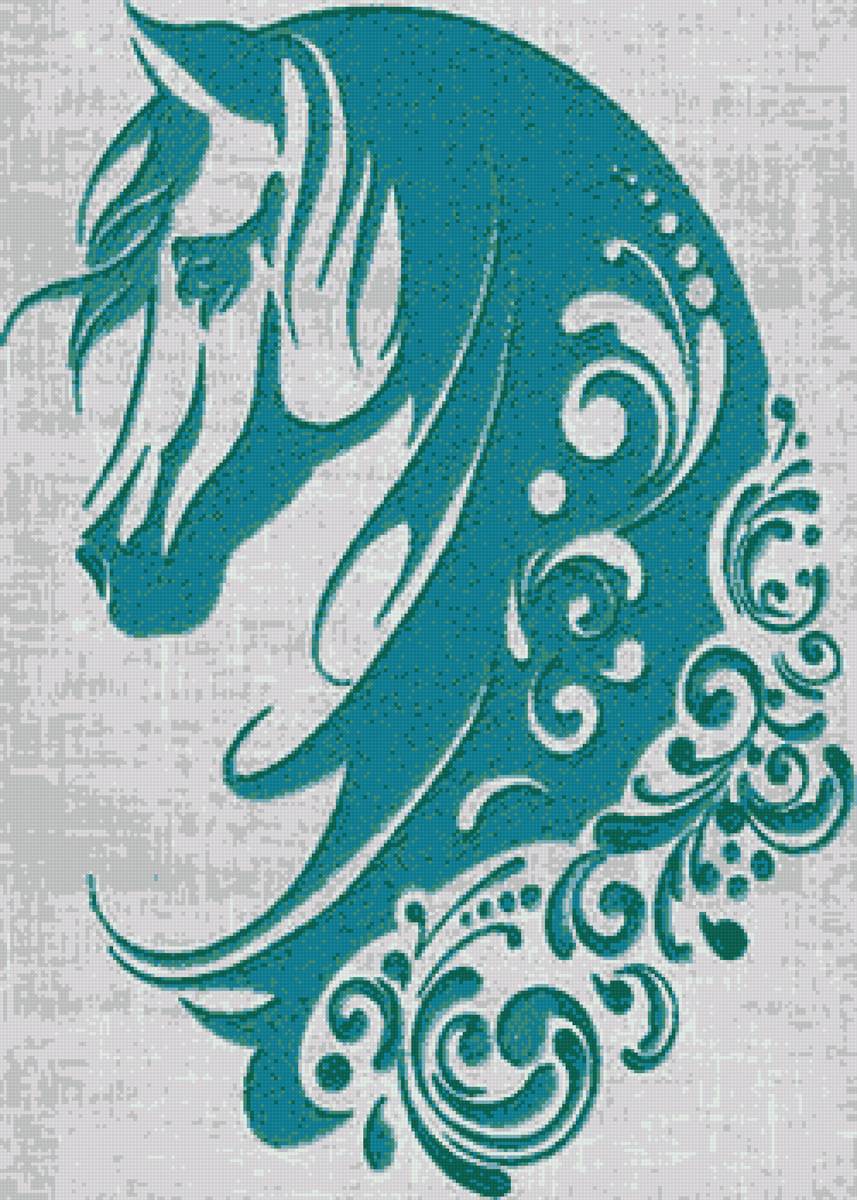 монохром2 - природа, лошади, лошадь, живопись., кони, настроение - предпросмотр