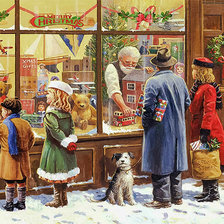 Схема вышивки «The Christmas Window.»