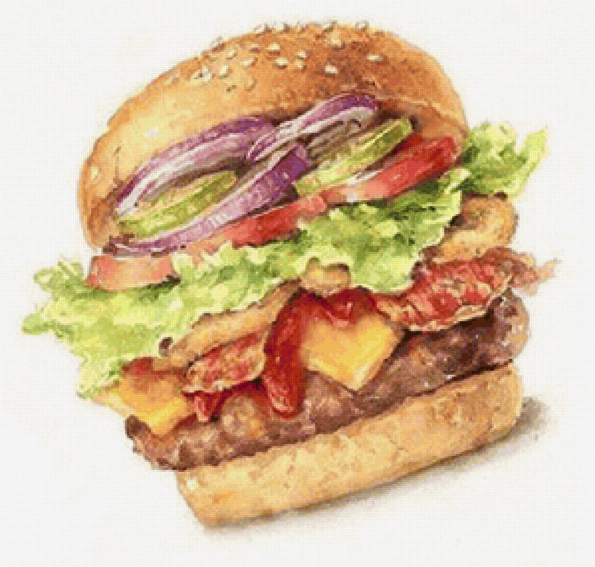 ГАМБУРГЕР - фаст-фуд - предпросмотр