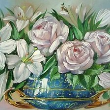 Схема вышивки «vaso ,com lírio»