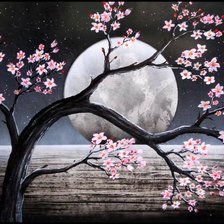 Схема вышивки «Flores,ao luar.»