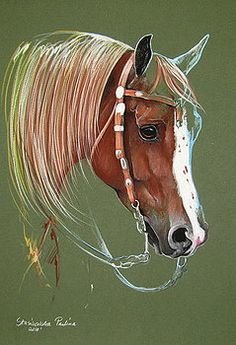15 - лошади, природа, живопись., лошадь, настроение, кони - оригинал