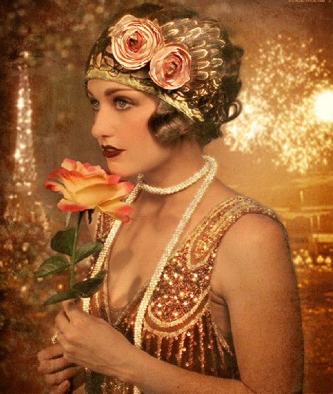 Menina, com, rosas - menina, rosas. - оригинал