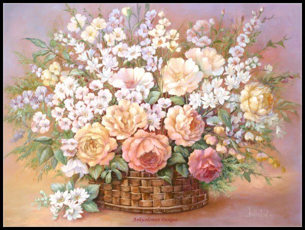 букет - цветы, картина - оригинал