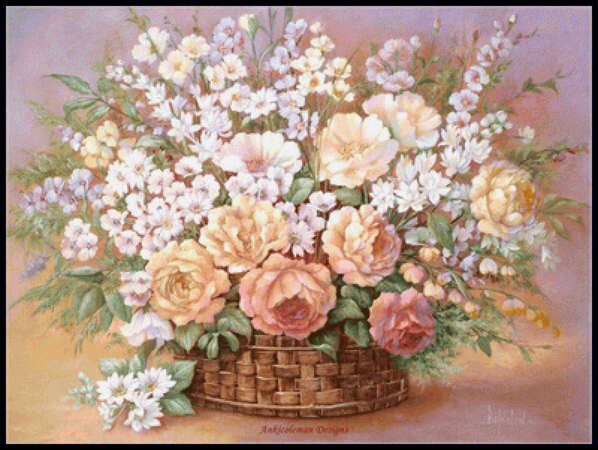 букет - картина, цветы - предпросмотр