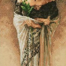 Схема вышивки «Девушка цветок»