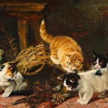 Схема вышивки «Котята»