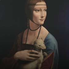 Оригинал схемы вышивки «Leonardo da Vinci, Lady with an Ermine c.1489» (№2199212)