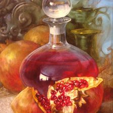 Схема вышивки «Licor,de  romã.»