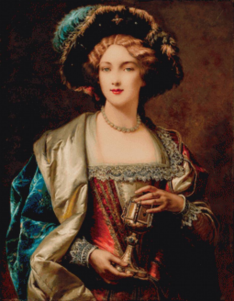 Дворянка. - девушка., картина - предпросмотр