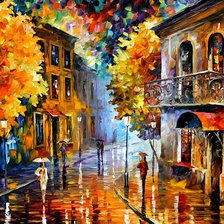 Схема вышивки «Тёплая осень. Леонид Афремов»