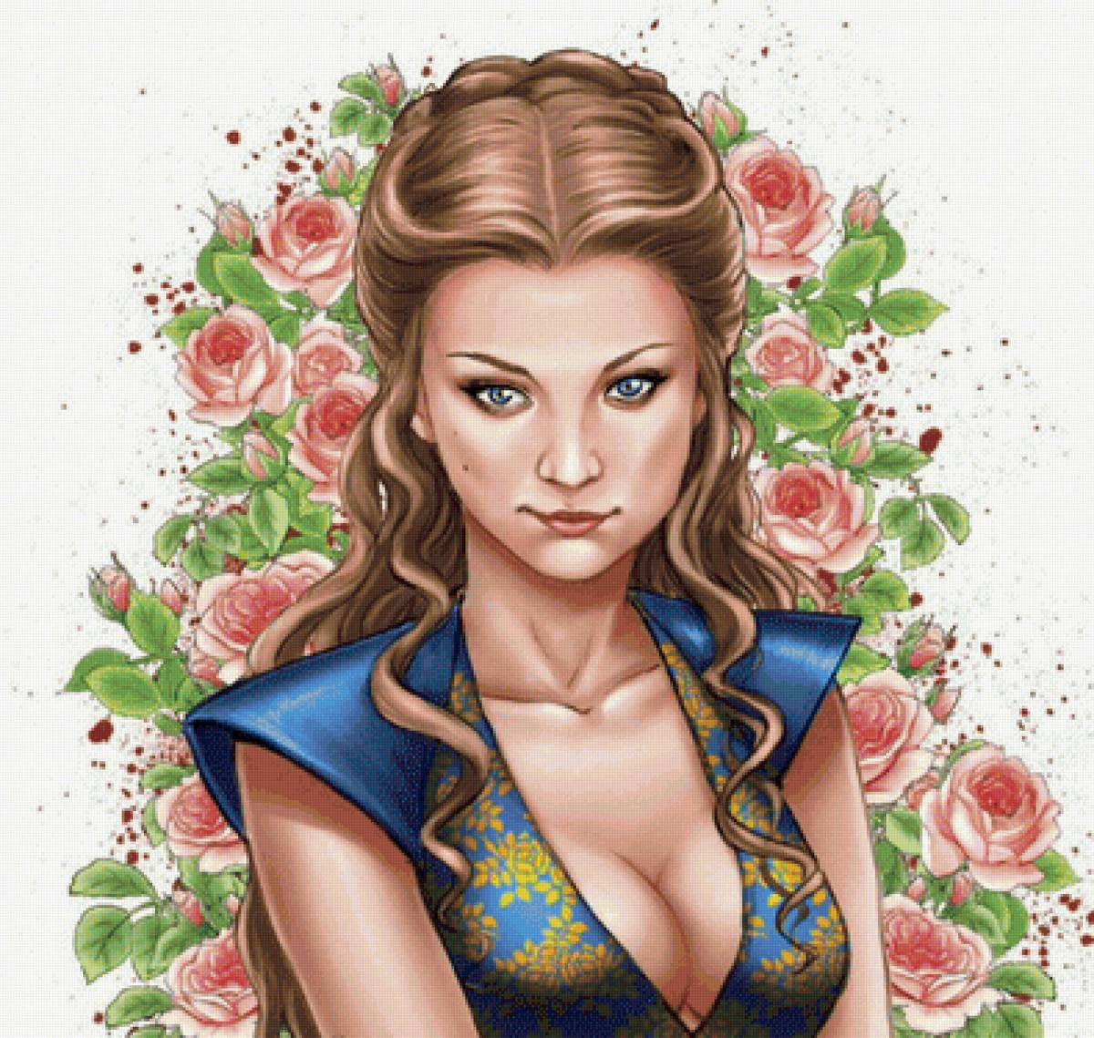 Маргери - тирелл, игра престолов, сериал, иллюстрация - предпросмотр