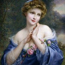 Схема вышивки «Полуобнаженная»