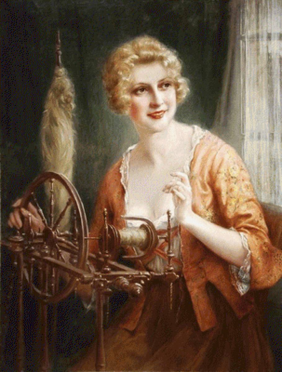 Пряха - франсуа мартин-кавель - предпросмотр