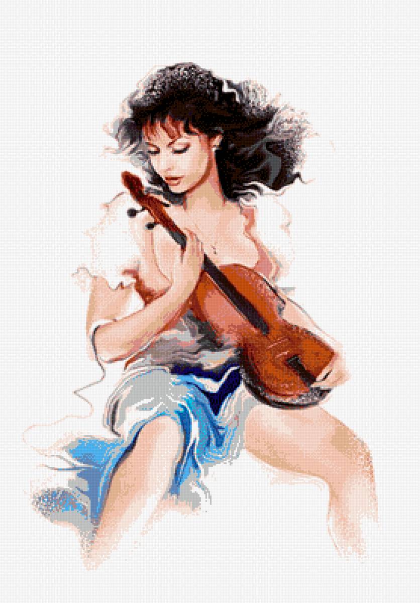 Скрипачка - предпросмотр