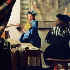 Оригинал схемы вышивки «Johannes Vermeer The Art of Painting» (№2201831)