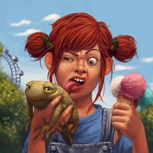 Схема вышивки «Девчонка-хулиганка»