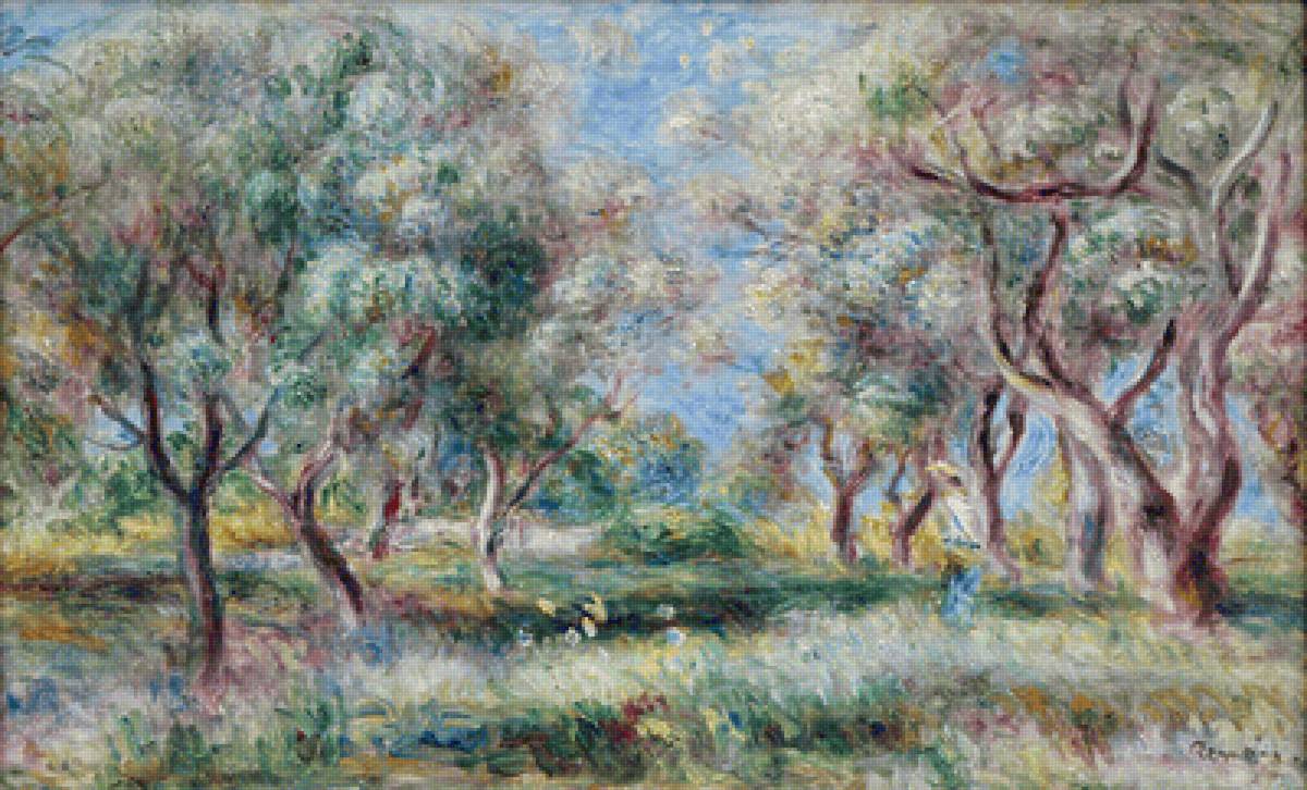 Renoir Les Oliviers de Cagnes - renoir, painting, les oliviers de cagnes - предпросмотр