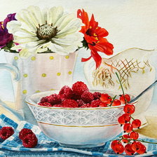Схема вышивки «Ягодный натюрморт»