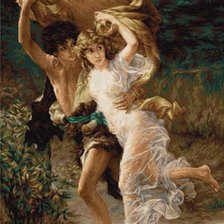 Схема вышивки «Двое»