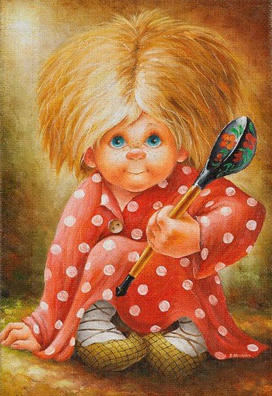 Кузька - дом, дети, персонажи - оригинал