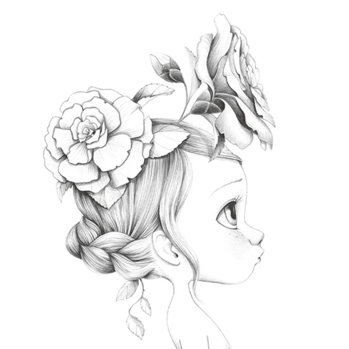 рисунок - девочка - оригинал