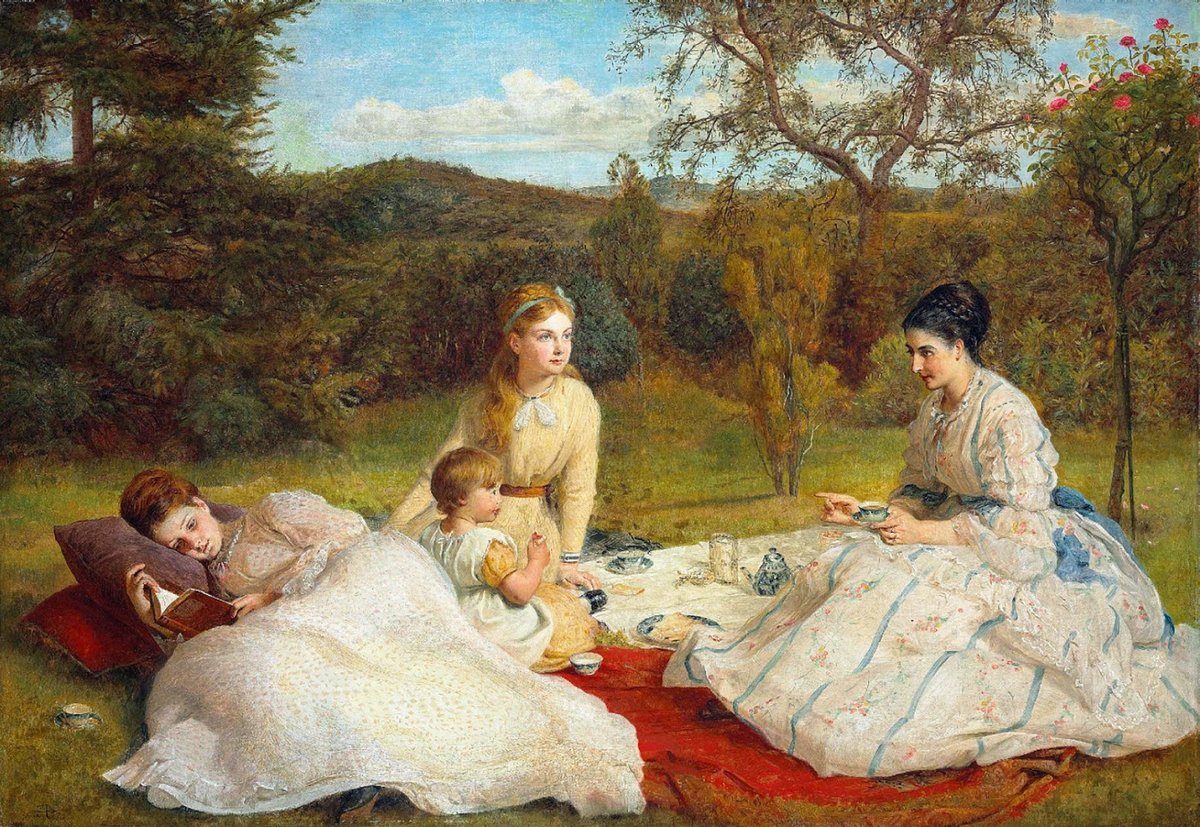 James Archer The Picnic - painting, the picnic, james archer - оригинал