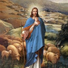 Оригинал схемы вышивки «O Pastor co suas ovelhas.» (№2204102)