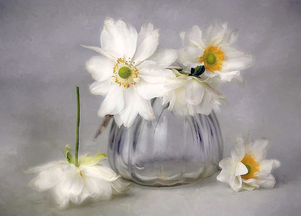 №2204457 - букет, ваза, цветы, натюрморт - оригинал