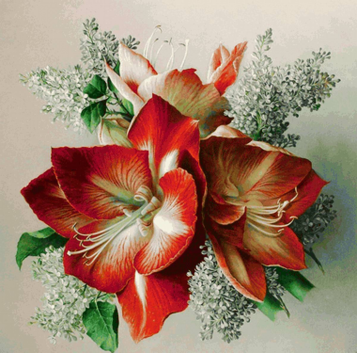 Boque de flores. - flores.lirio. - предпросмотр