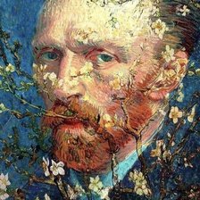Схема вышивки «Ван Гог цветущий миндаль»