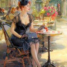 Схема вышивки «dame»