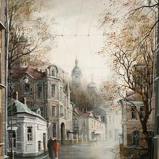 Схема вышивки «пейзаж»