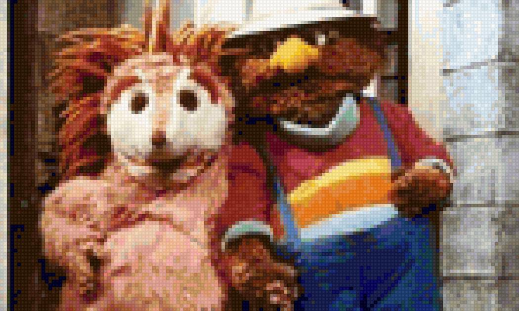 Barrio Sésamo-Tamaño Pequeño (120 colores DMC) - предпросмотр