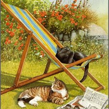 Схема вышивки «Киски»