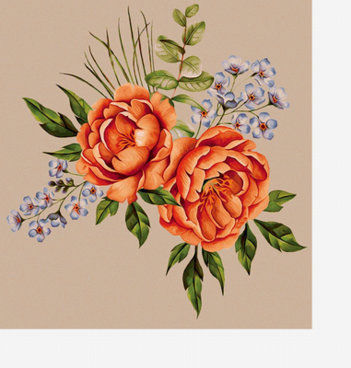 Серия "Букет". - флора, цветы, букет - предпросмотр