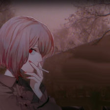 хана аниме девушка с сигаретой озверевшая