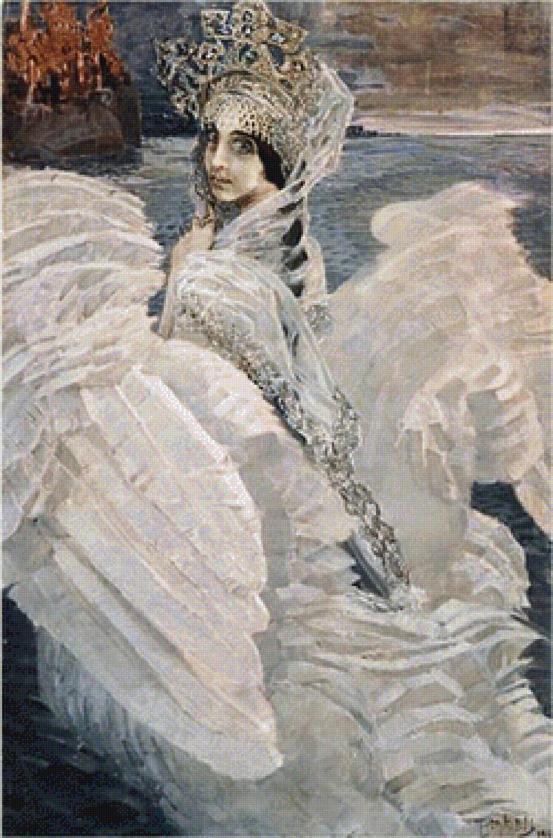 Царевна Лебедь - живопись - предпросмотр