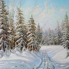 Схема вышивки «пейзаж»