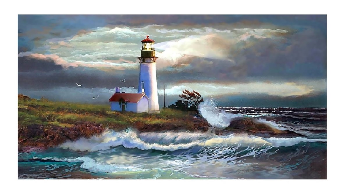 Маяк - маяк, пейзаж, море - оригинал