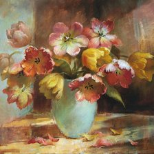 Схема вышивки «тюльпаны»