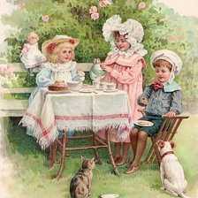 Схема вышивки «Чаепитие»